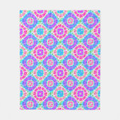 Boho Tie Dye Pattern Cheerful Fleece Blanket (Voorkant)