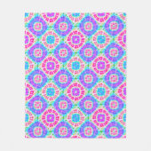 Boho Tie Dye Pattern Cheerful Fleece Blanket Deken (Voorkant)