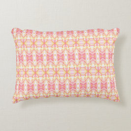Boho Tie Dye Pattern Pink & Yellow - Accent Pillow Accent Kussen
