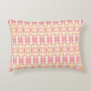 Boho Tie Dye Pattern Pink & Yellow - Accent Pillow Accent Kussen