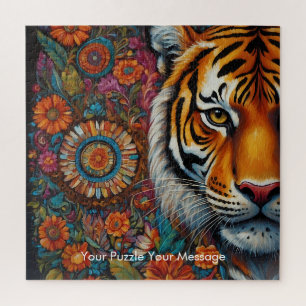 Boho Tiger Mandala Legpuzzel