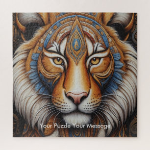 Boho Tiger Mandala Legpuzzel