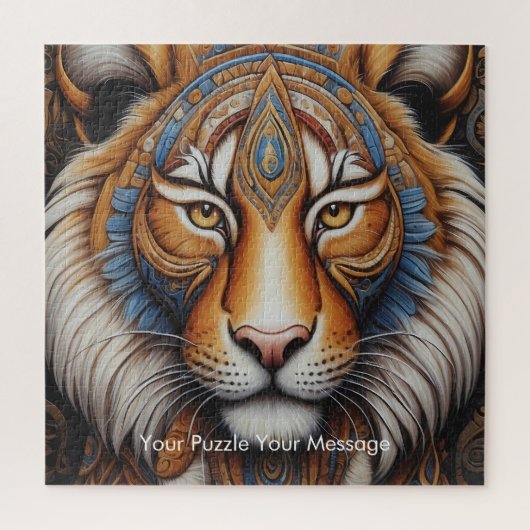 Boho Tiger Mandala Legpuzzel (Verticaal)