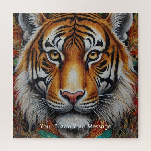 Boho Tiger Mandala Legpuzzel (Verticaal)