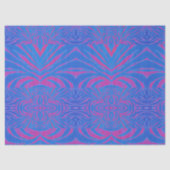 Boho Tiger Stripe roze en blauw Tissuepapier (Voorkant)