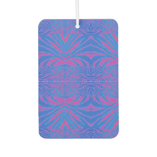 Boho Tiger Stripe Roze en Blauwe Luchtverfrisser (Voorkant)