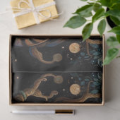 Boho Tijger in Boom met Maan Tissuepapier (Geschenk)