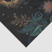 Boho Tijger in Boom met Maan Tissuepapier (Detail)