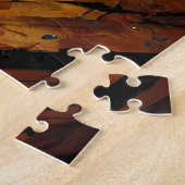 Boho Tijger Puzzel – Levendig Oerwoud Wildlife Art (Zijkant)