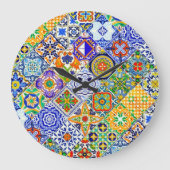 Boho Tile Grote Klok (Voorkant)