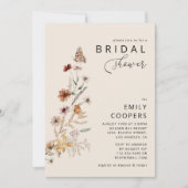 Boho Tiny Wildflower Bruidsdouche Uitnodiging (Voorkant)