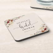 Boho Tiny Wildflower Vrijgezellenfeest Bier Onderzetter (Linkerzijde)