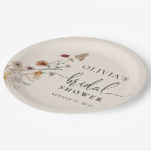 Boho Tiny Wildflower Vrijgezellenfeest Papier Bord (Gekanteld)