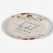 Boho Tiny Wildflower Vrijgezellenfeest Papier Bord (Gekanteld)