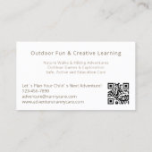 Boho Tipi Adventure Nanny Babysitter Kinderopvang Visitekaartje (Achterkant)