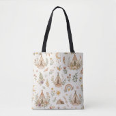 Boho Tipi op maat naam baby tas (Voorkant)