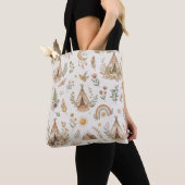 Boho Tipi op maat naam baby tas (Dichtbij)