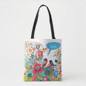 Boho Tortelduifjes Tote Bag (Voorkant)