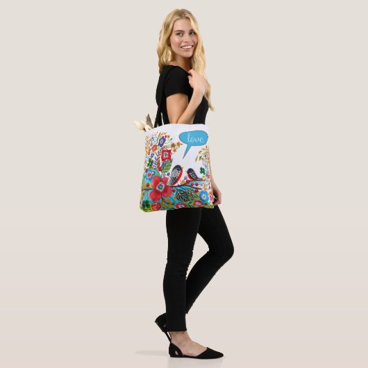 Boho Tortelduifjes Tote Bag (Op model)