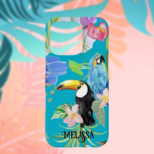 Boho Toucan Tropical Floral Case-Mate iPhone Case