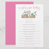 Boho Toys Pink Wishes for Baby shower Game (Voorkant / Achterkant)