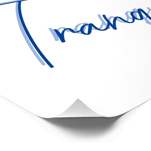 Boho Tranquility Zee Turtle Family Glossy Poster (Hoek)