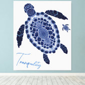 Boho Tranquility Zee Turtles Stretted Canvas Art (Insitu (Houten vloer))