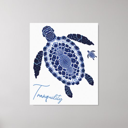 Boho Tranquility Zee Turtles Stretted Canvas Art (Voorkant)