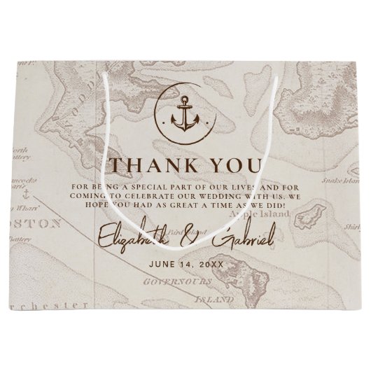 Boho Travel Cruise Bruiloft Dank u Groot Cadeauzakje (Voorkant)