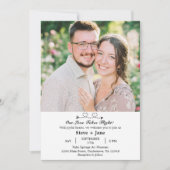 Boho Travel Wedding Elegant Romantic Custom Photo Kaart (Voorkant)