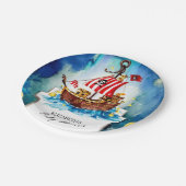 Boho Treasure Pirate Baby shower Papieren Bordje (Gekanteld)