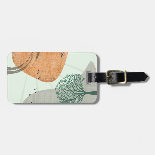 Boho Tree Bagagelabel (Voorkant horizontaal)