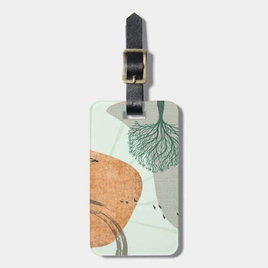 Boho Tree Bagagelabel (Voorkant verticaal)