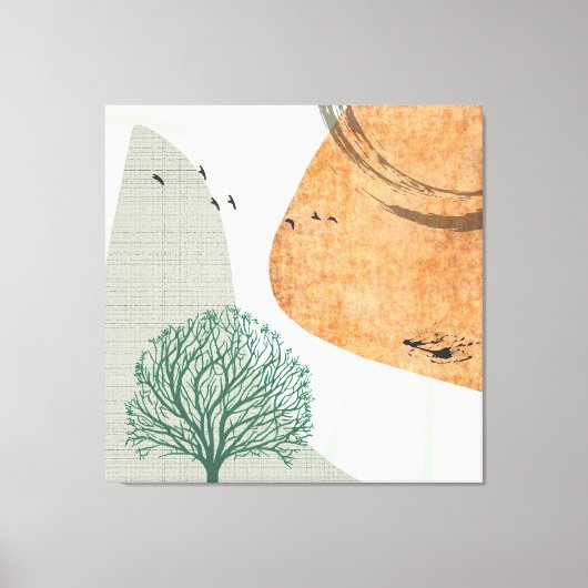 Boho Tree Canvas Afdruk (Voorkant)