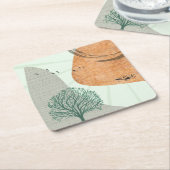 Boho Tree Kartonnen Onderzetters (Schuin)