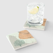 Boho Tree Stenen Onderzetter (Zijkant)