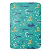 Boho Trees Gold Deers Modern Badmat (Voorkant Verticaal)