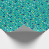 Boho Trees Gold Deers Modern Cadeaupapier (Hoek)