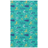 Boho Trees Gold Deers Modern Tafelkleed (Voorkant)