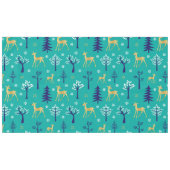 Boho Trees Gold Deers Modern Tafelkleed (Voorkant (Horizontaal))