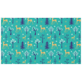 Boho Trees Gold Deers Modern Tafelkleed