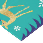 Boho Trees Gold Deers Modern Tafelkleed (Gekanteld)