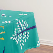 Boho Trees Gold Deers Modern Tafelkleed (Voorbeeld)