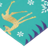 Boho Trees Gold Deers Modern Tafelkleed (Gekanteld)