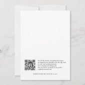 Boho Trees Sterren QR Code Kerstmis Bruiloft Kaart (Achterkant)