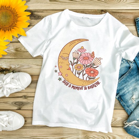 Boho Trendy Breathe Inspirerend Motivatie T-shirt