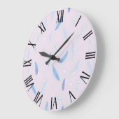 Boho Trendy Feathers Luxe Collectie Grote Klok (Hoek)