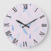 Boho Trendy Feathers Luxe Collectie Grote Klok (Voorkant)