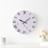 Boho Trendy Feathers Luxe Collectie Grote Klok (Huis)