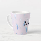 Boho Trendy Feathers Luxury Collection Latte Mok (Linkerhoek)